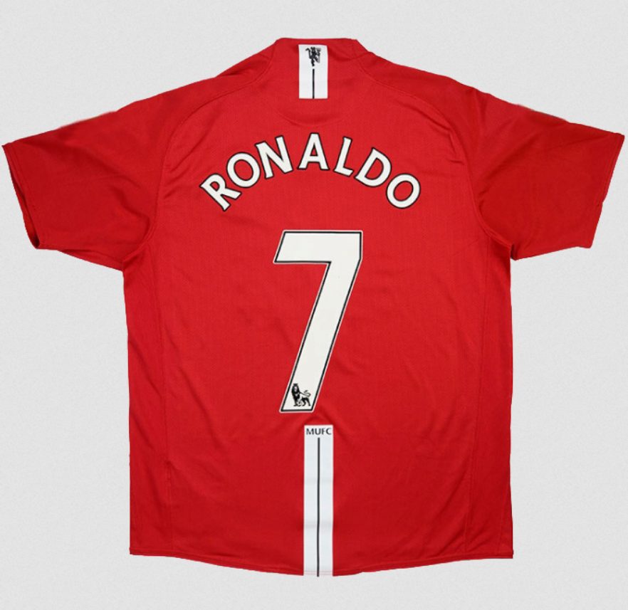 2007-08 Manchester United Home Red Soccer Jersey Shirt Ronaldo #7